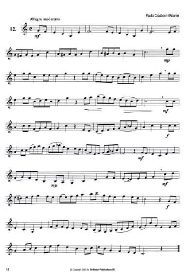 30 melodische Etüden für Klarinette